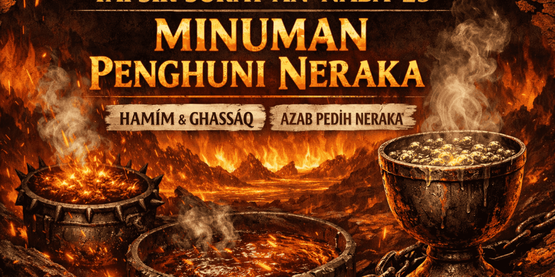 Tafsir Surat An-Naba’ ayat 25 menjelaskan tentang minuman penghuni neraka berupa hamīm dan ghassāq, sebagai azab yang pedih bagi orang-orang yang mendustakan kebenaran.