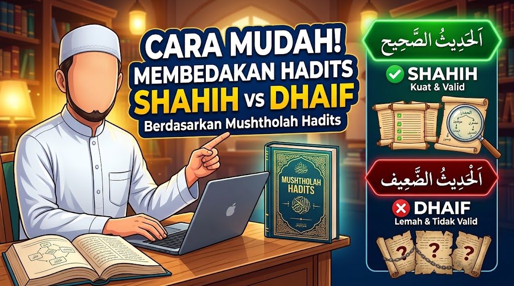 Cara Menentukan Hadits Shahih atau Dhaif dengan Mushtholah Hadits